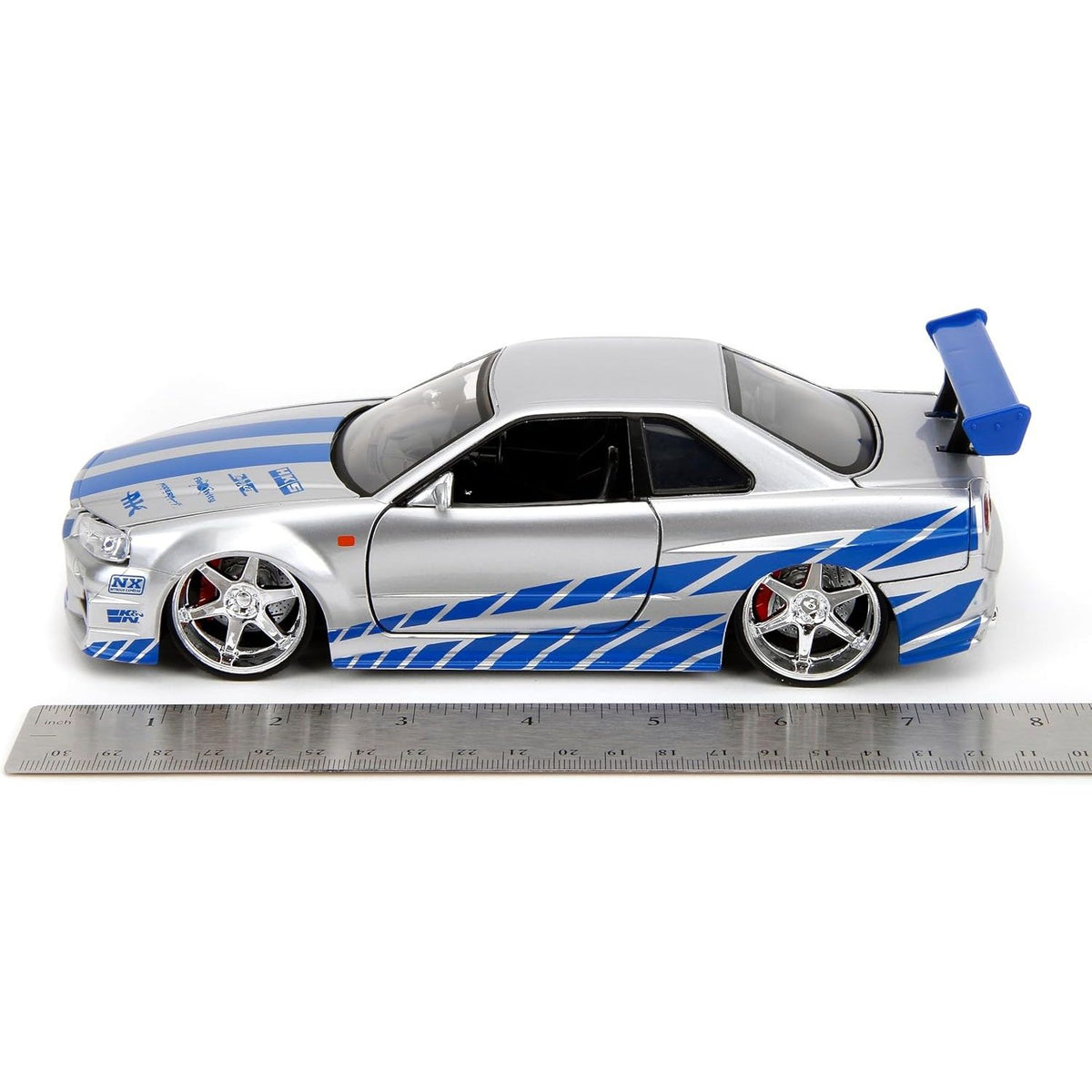Auto Escala de Metal 1-24 Nissan Skyline R34 Rapidos y Furiosos