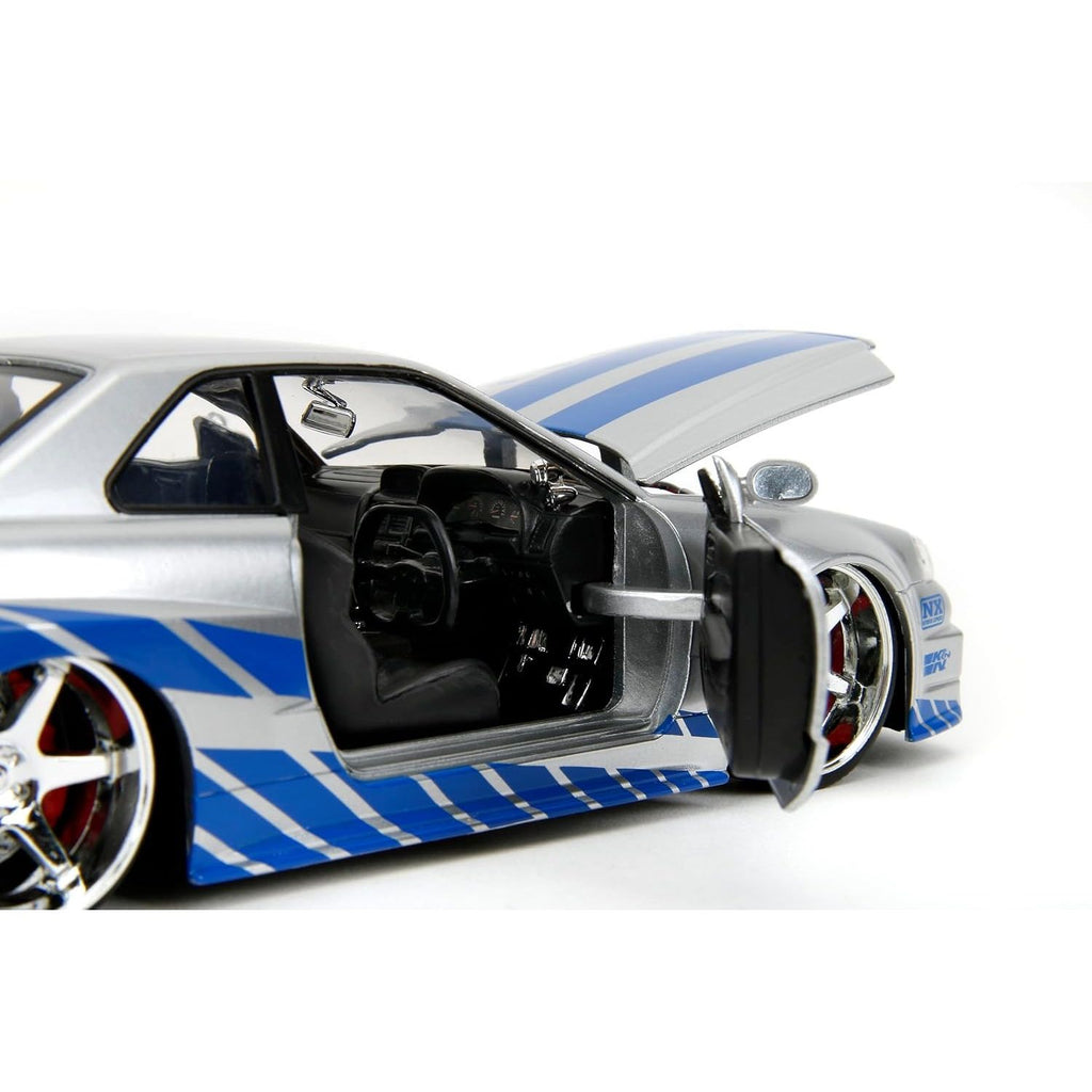 Auto Escala de Metal 1-24 Nissan Skyline R34 Rapidos y Furiosos