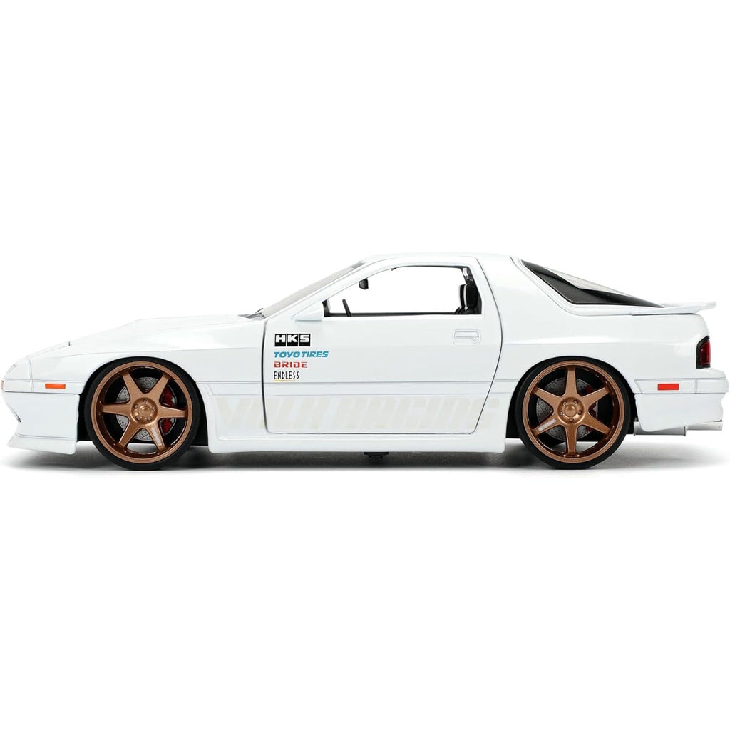 Auto Escala de Metal 1-24 Die-Cast Mazda RX-7 (FC) 1985 Initial D