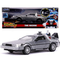 Auto Escala de Metal 1-24 Volver al Futuro 2 Delorean Con Luces Back To The Future