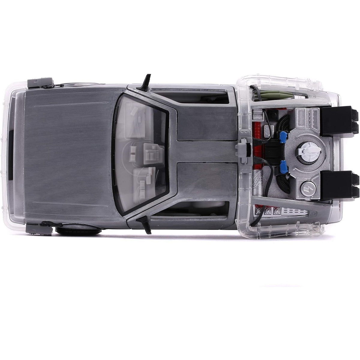 Auto Escala de Metal 1-24 Volver al Futuro 2 Delorean Con Luces Back To The Future