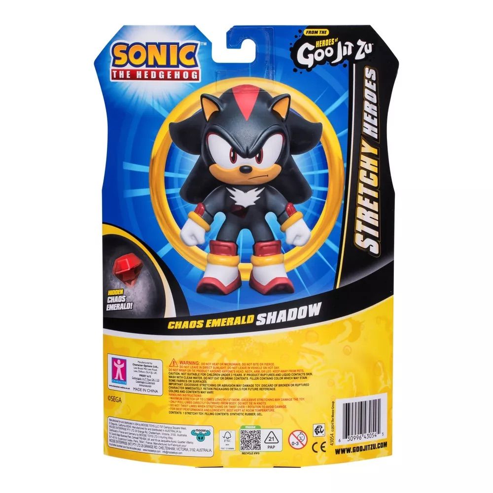 Estirable Elásticos Shadow Sonic the Hedgehog Stretchy Hero
