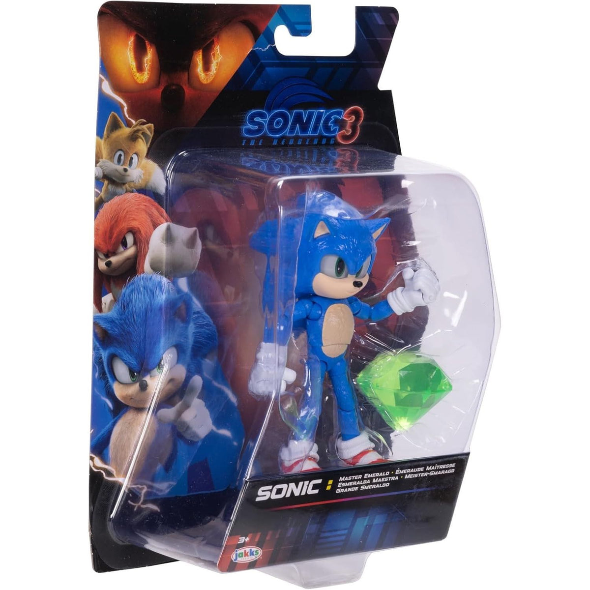 Figura Sonic 3 La Pelicula Hedgehog Jakks Pacific con Esmeralda