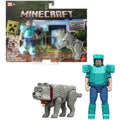 Minecraft La Pelicula Set 2 Figuras Steve & Dennis Lobo