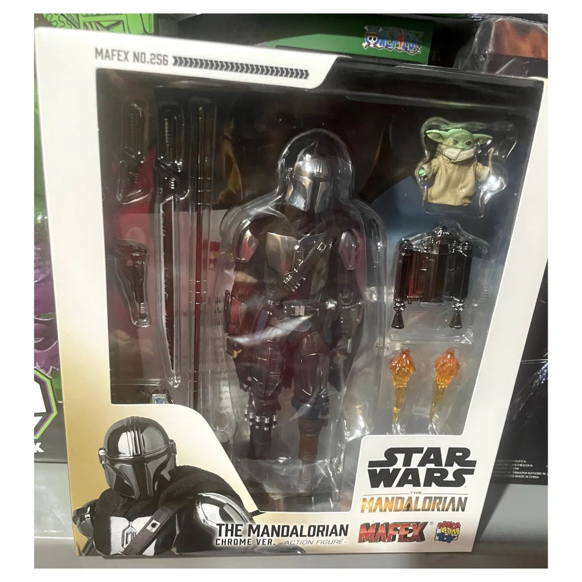 Star Wars The Mandalorian Mafex 256 Chrome Ver
