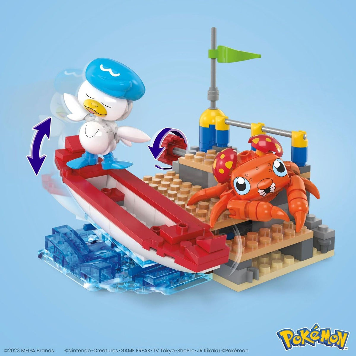 MEGA Pokemon Bloques Quaxly and Paras 188 Piezas
