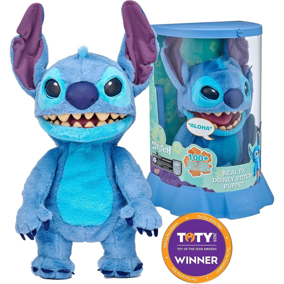 Marioneta Peluche Animatronico Stitch +100 Acciones Sonidos