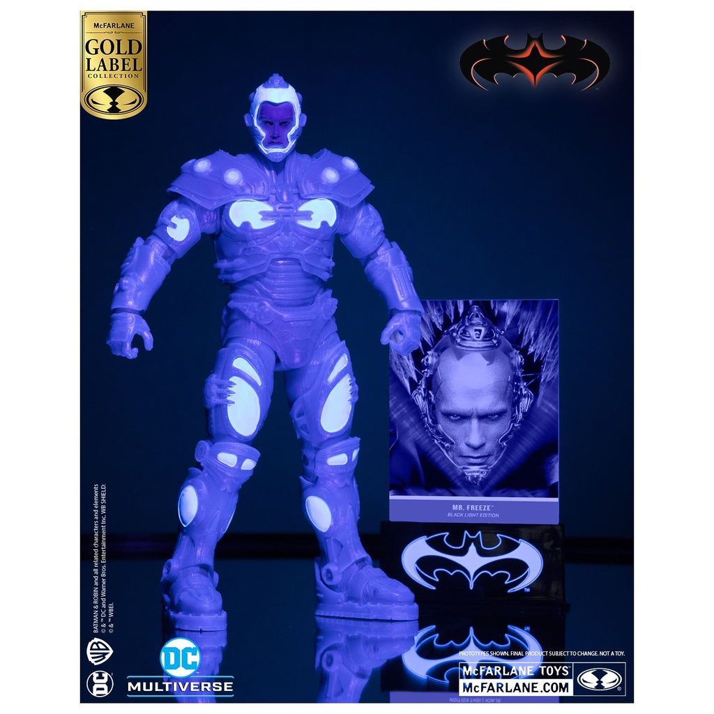 MR FREEZE BATMAN & ROBIN BLACK LIGHT EDITION GOLD LABEL