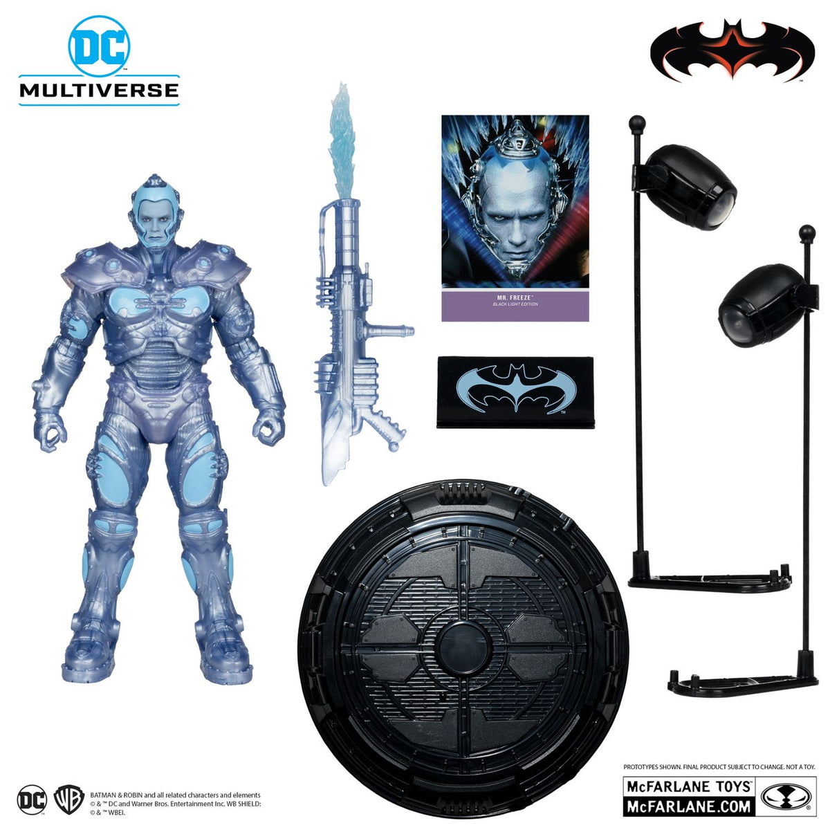 MR FREEZE BATMAN & ROBIN BLACK LIGHT EDITION GOLD LABEL