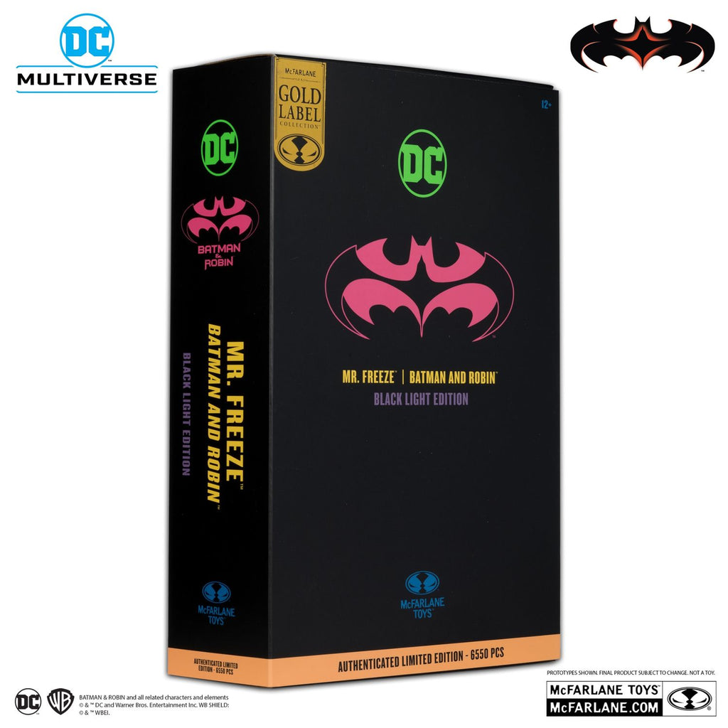 MR FREEZE BATMAN & ROBIN BLACK LIGHT EDITION GOLD LABEL