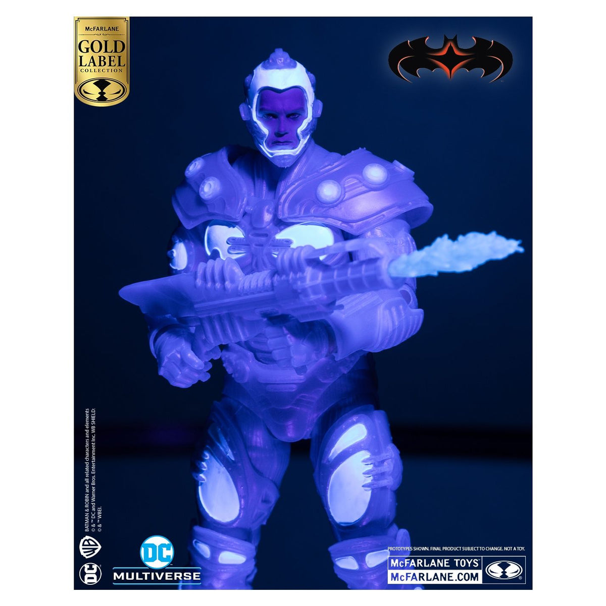 MR FREEZE BATMAN & ROBIN BLACK LIGHT EDITION GOLD LABEL