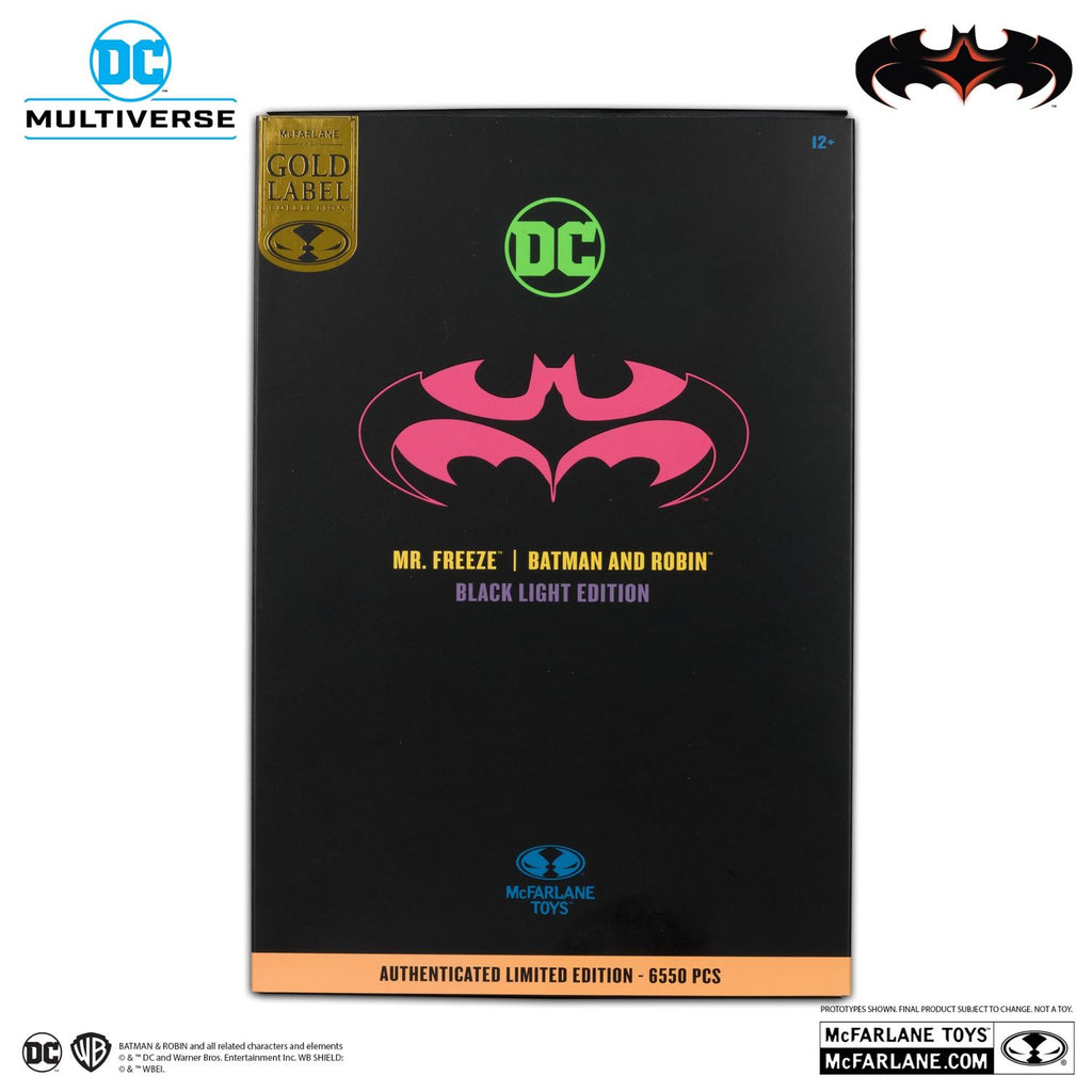 MR FREEZE BATMAN & ROBIN BLACK LIGHT EDITION GOLD LABEL