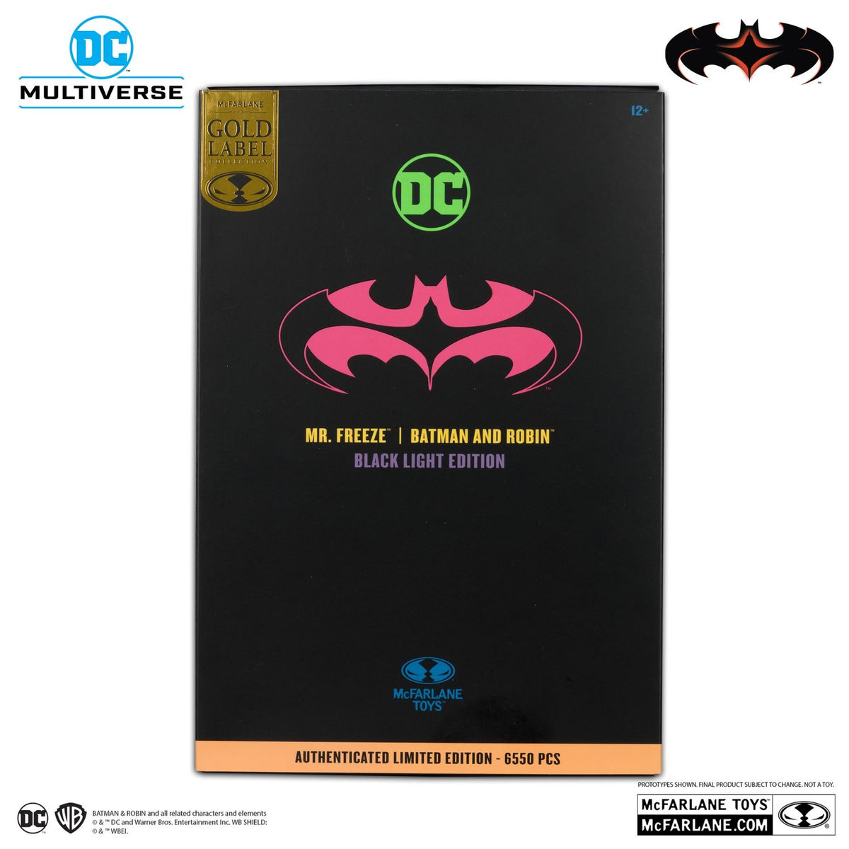 MR FREEZE BATMAN & ROBIN BLACK LIGHT EDITION GOLD LABEL