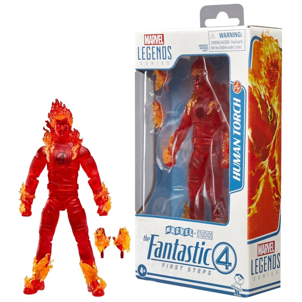 Los 4 Fantasticos 1ros Pasos Marvel Legends Antorcha Humana