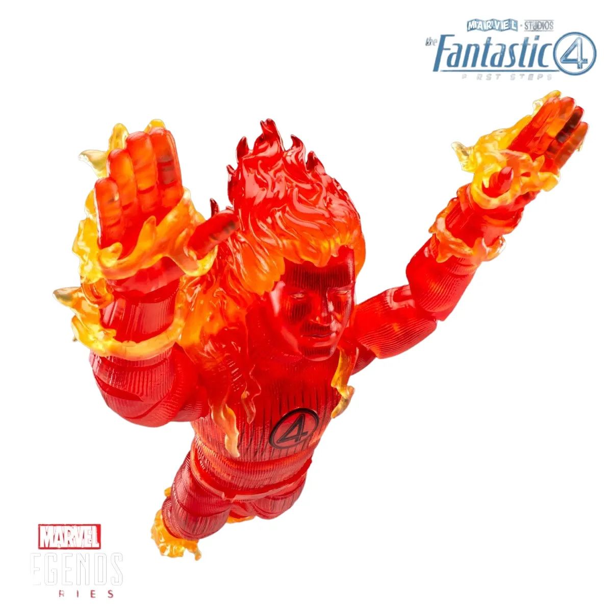 Los 4 Fantasticos 1ros Pasos Marvel Legends Antorcha Humana