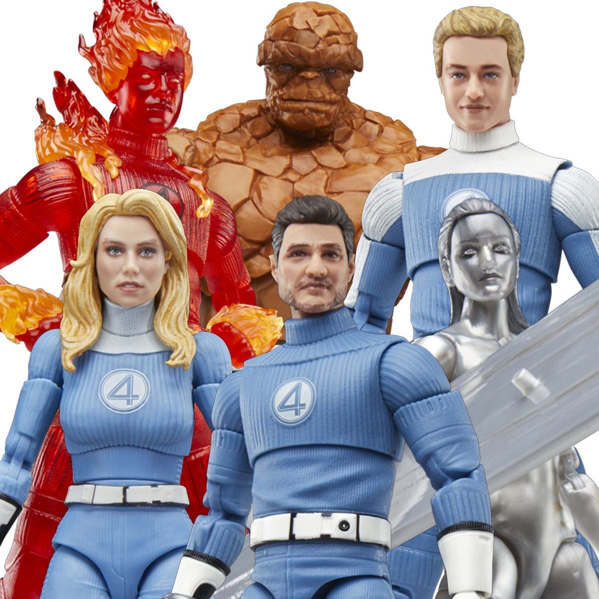 Los 4 Fantasticos 1ros Pasos Marvel Legends Pack 6 Figuras