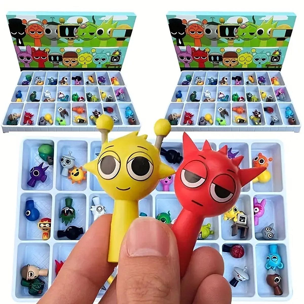 Calendario de Adviento Mini Figuras Sprunki Incredibox Set 48 Personajes al Azar