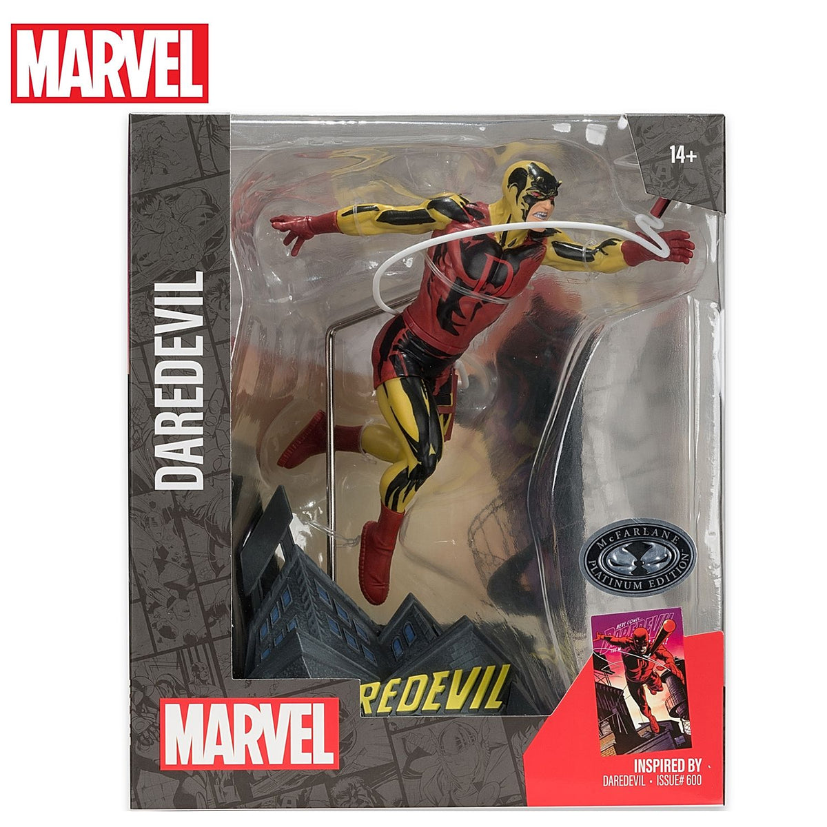 Daredevil 600 Platinum Chase Escala 1-10 Estatua Escenario