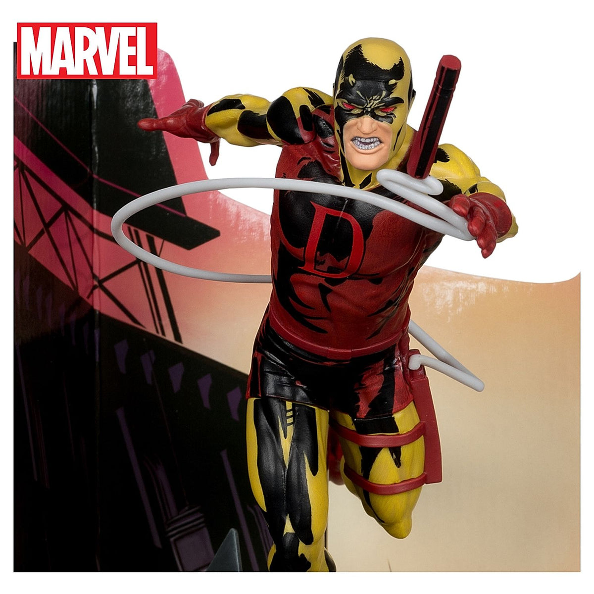 Daredevil 600 Platinum Chase Escala 1-10 Estatua Escenario