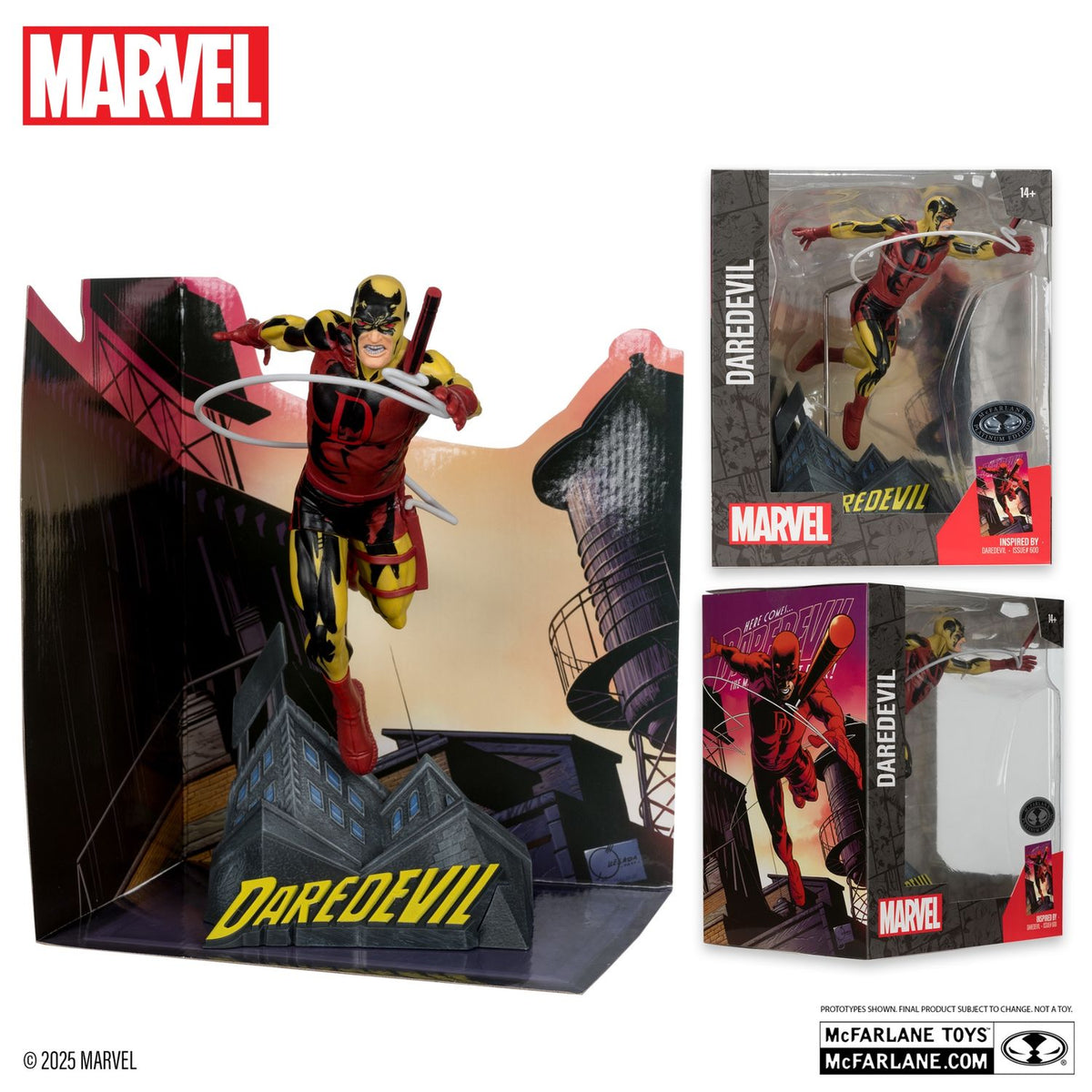 Daredevil 600 Platinum Chase Escala 1-10 Estatua Escenario