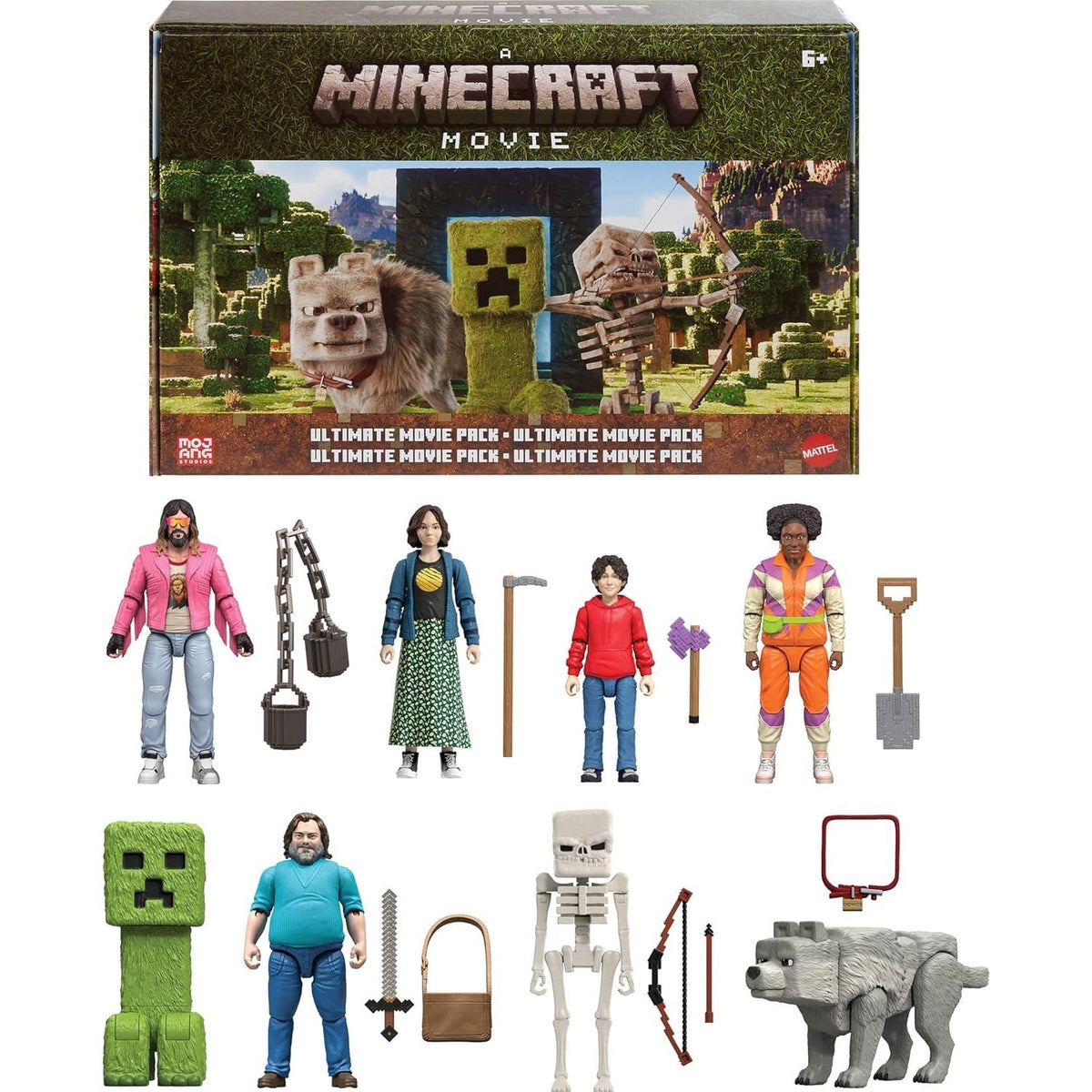 Set 8 Figuras Story Pack La Pelicula Steve Garret lobo y mas
