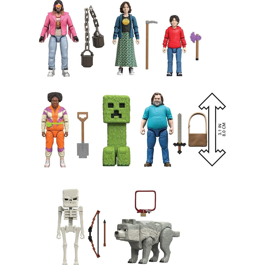 Set 8 Figuras Story Pack La Pelicula Steve Garret lobo y mas