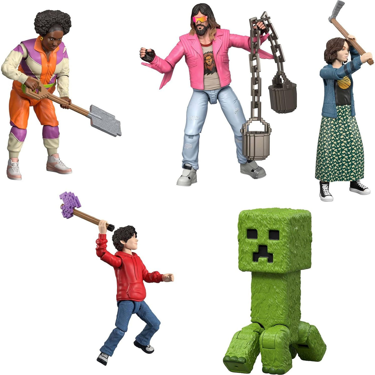 Set 8 Figuras Story Pack La Pelicula Steve Garret lobo y mas