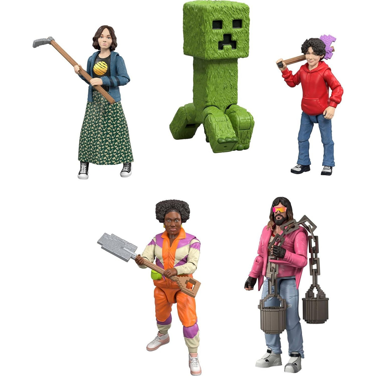 Set 8 Figuras Story Pack La Pelicula Steve Garret lobo y mas