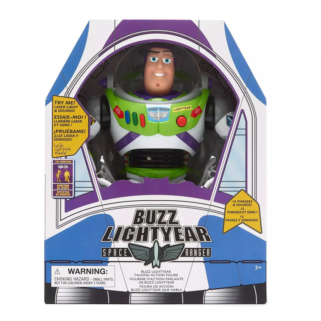 Muñeco Oficial Interactivo Toy Story Buzz Lightyear Luces y Sonidos Altura 30cm