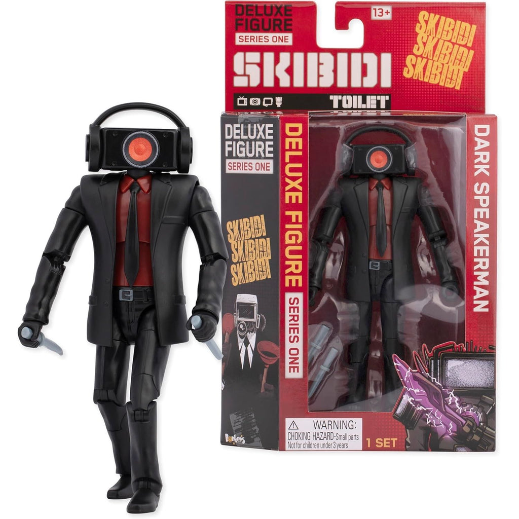 SKIBIDI Toilet Deluxe Figura Dark Speakerman 15cm