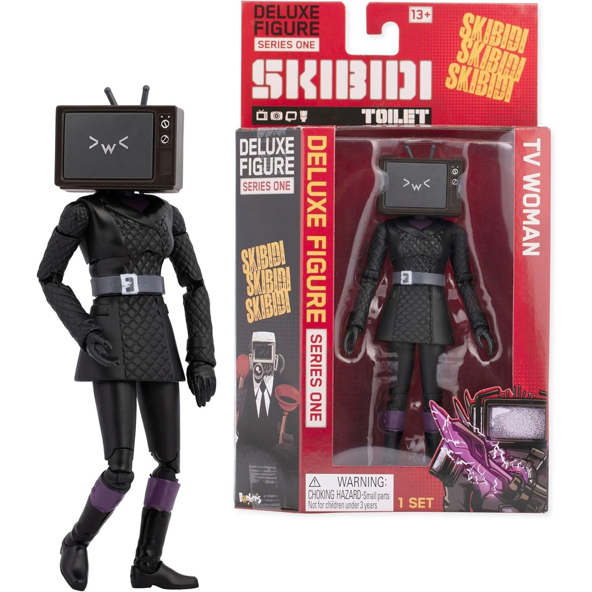 SKIBIDI Toilet Deluxe Figura coleccionable TV Woman 15cm