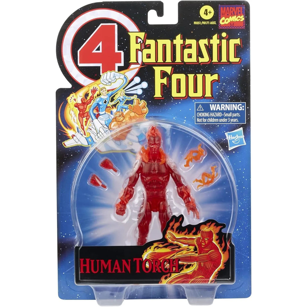 Los 4 Fantasticos Retro Marvel Legends Antorcha Humana