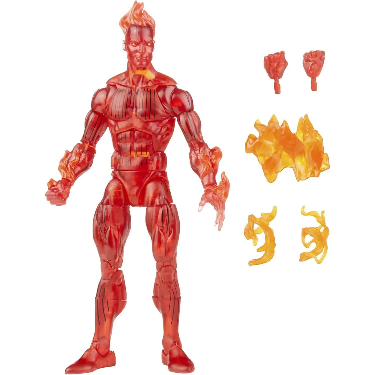 Los 4 Fantasticos Retro Marvel Legends Antorcha Humana