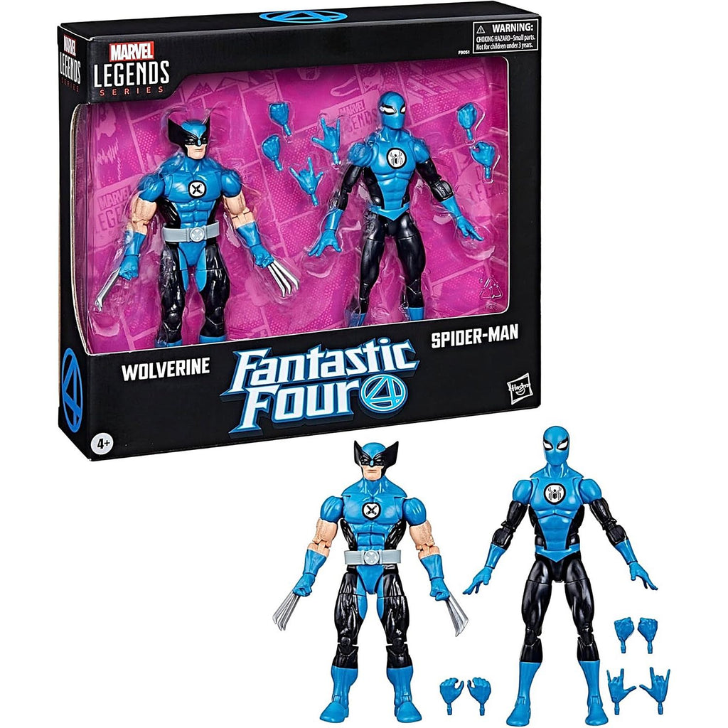 Los 4 Fantasticos Marvel Legends Spider-Man & Wolverine