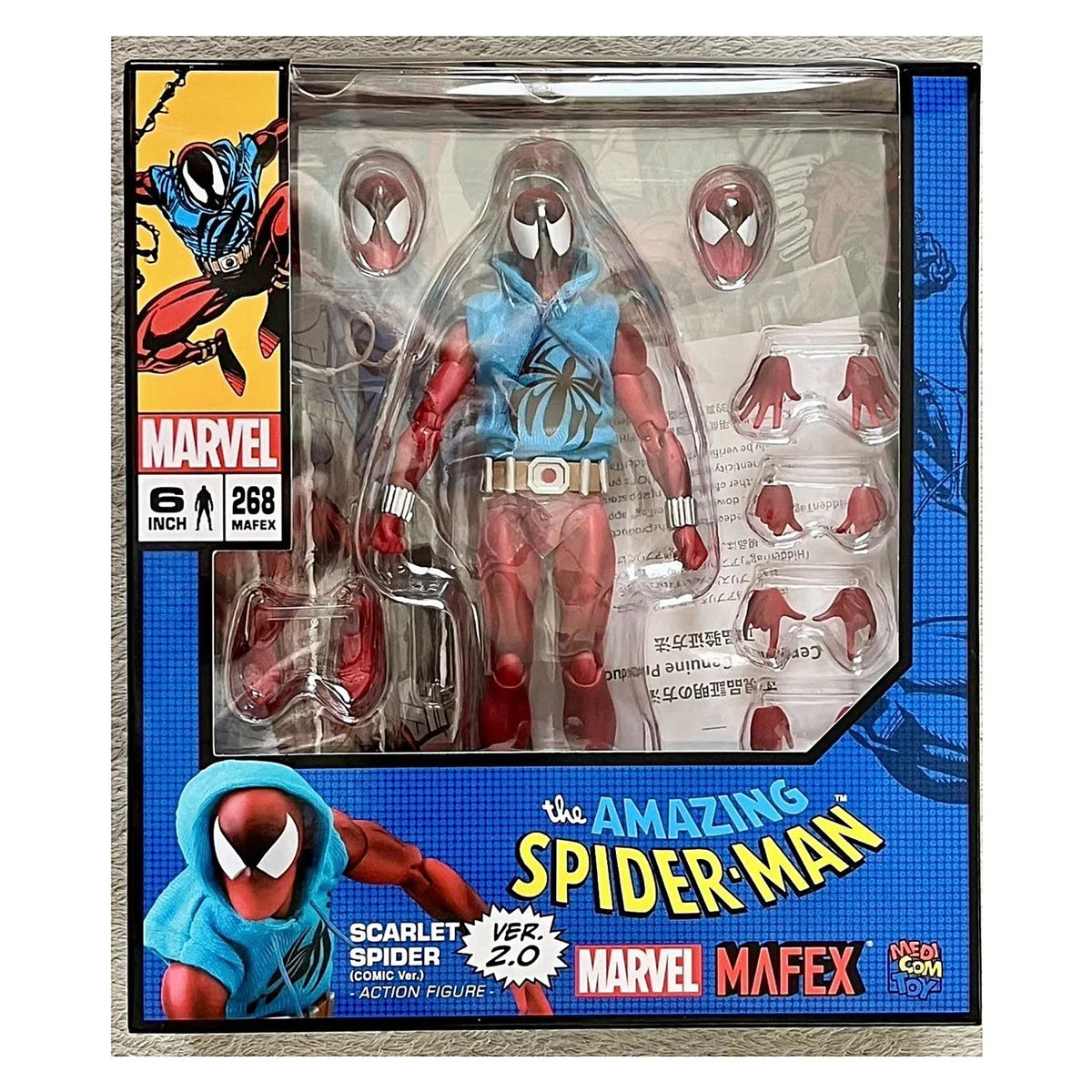 Spiderman Mafex 268 Scarlet Spider Comic Ver 2.0 Spider-man