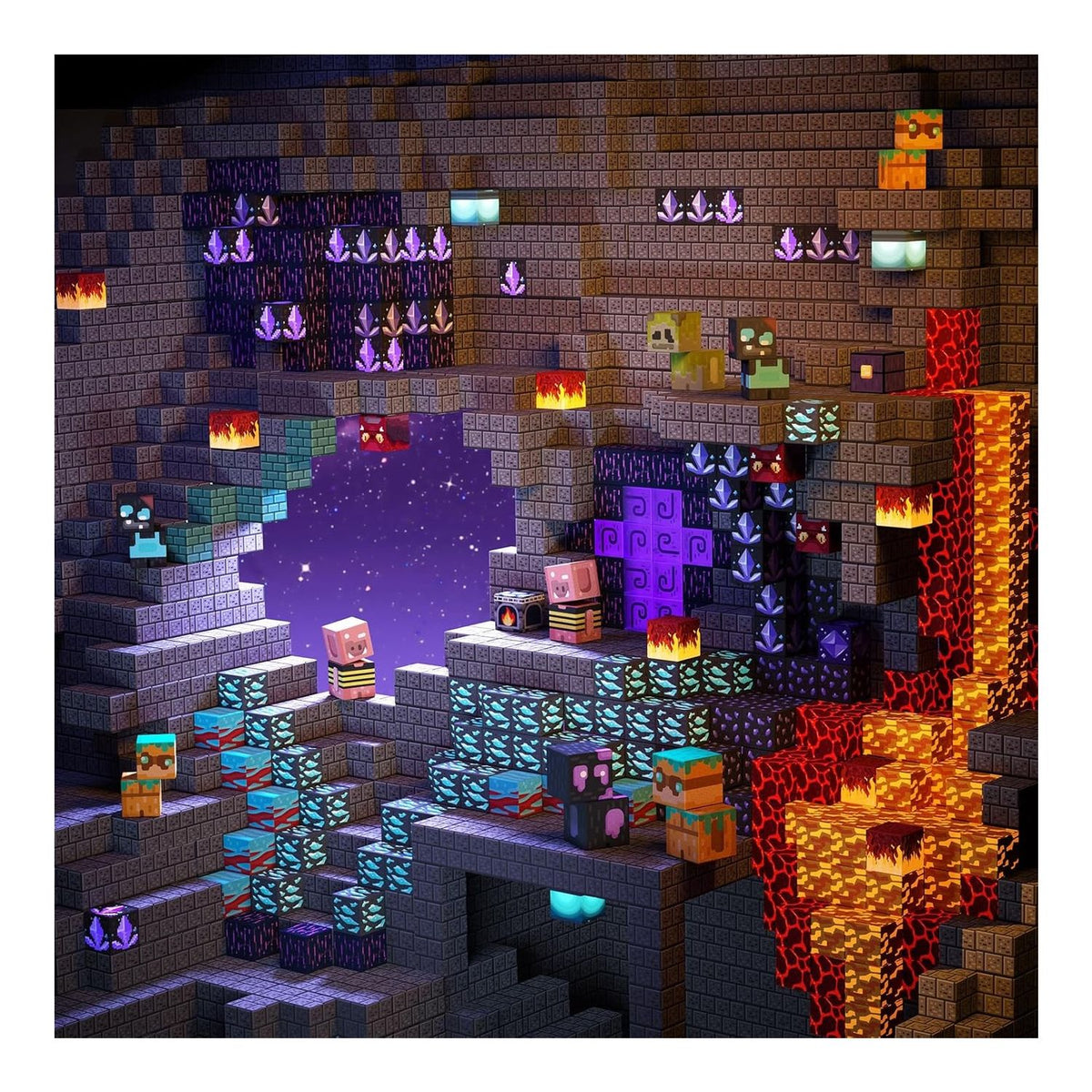 Bloques magnéticos Zombis Halloween cubos 212 PIEZAS y Luces