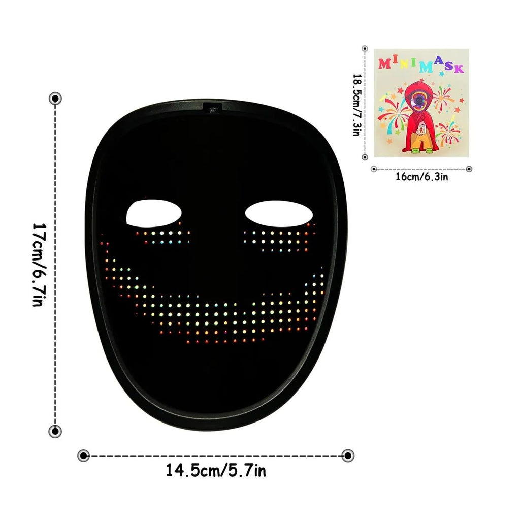 Máscara LED Detección de gestos para niños para Fiestas Navidad Etc