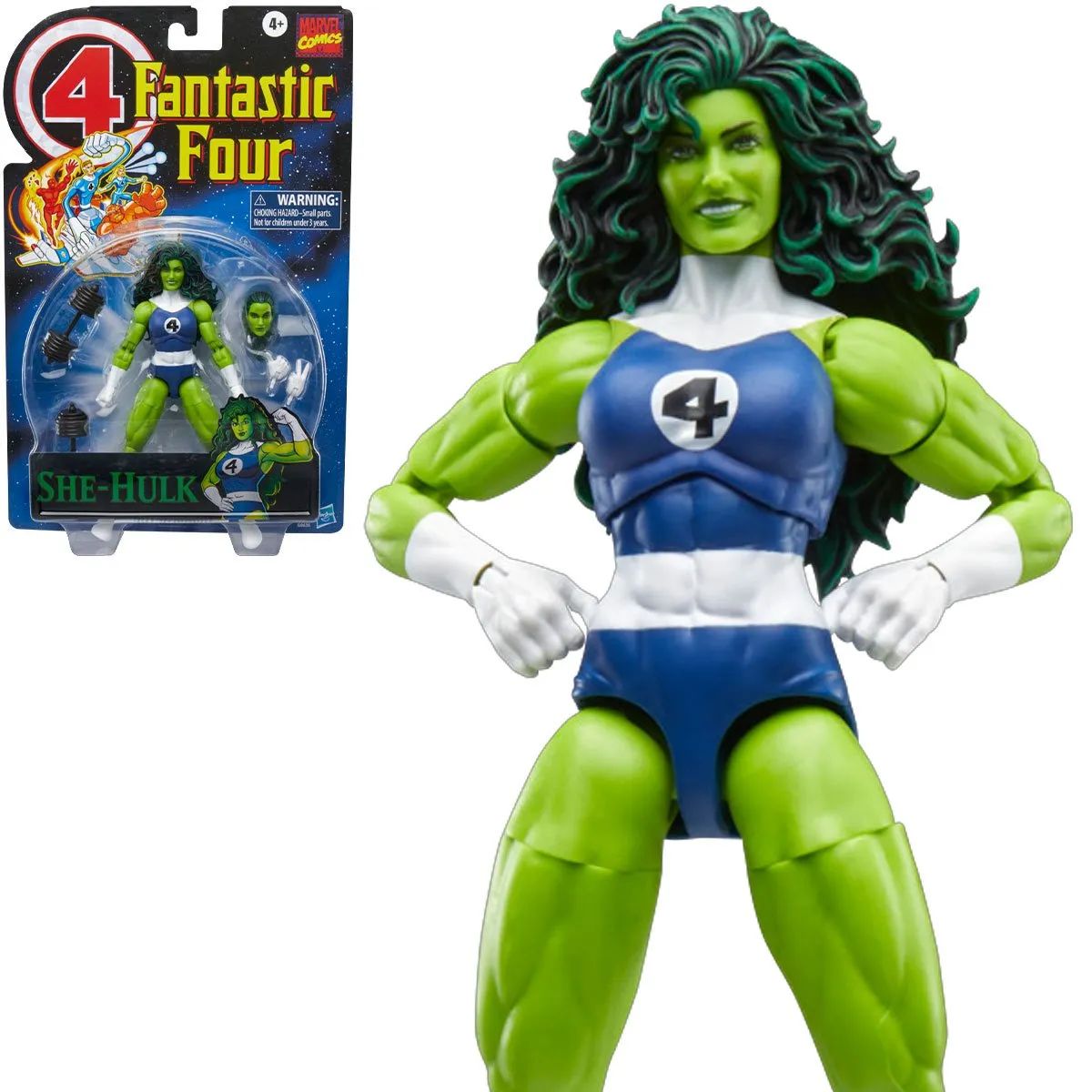 Los 4 Fantasticos Retro Marvel Legends She Hulk