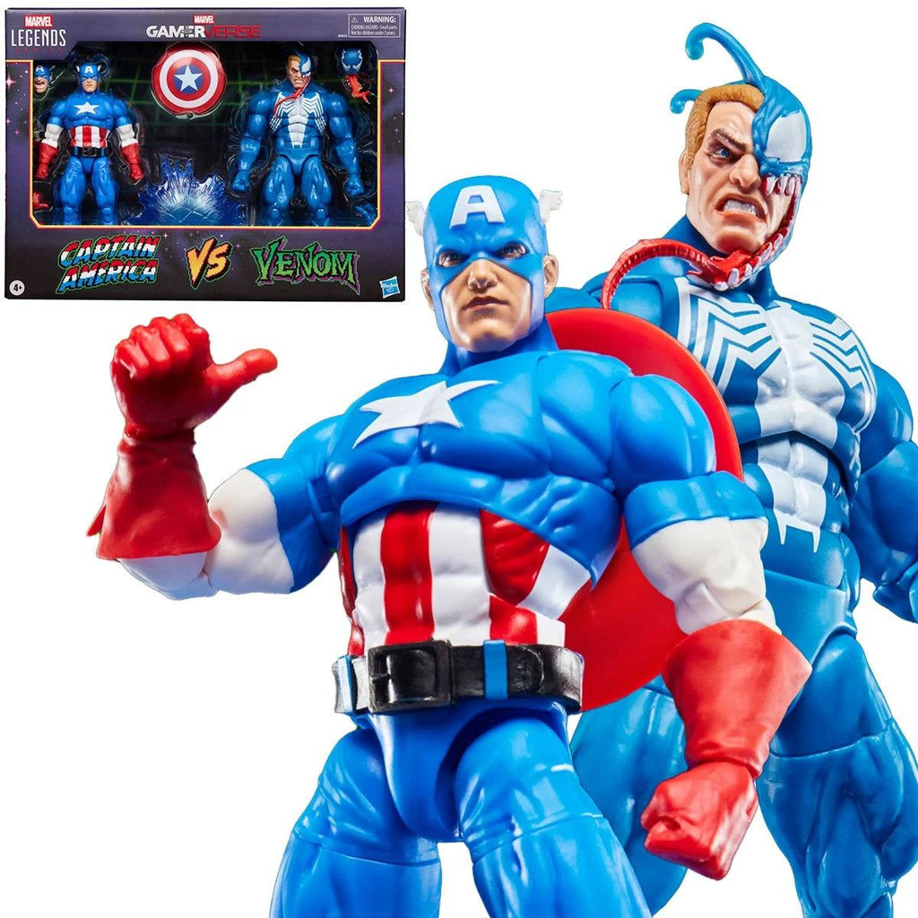 Marvel Legends Gamerverse Captain America vs. Venom 2 PACK