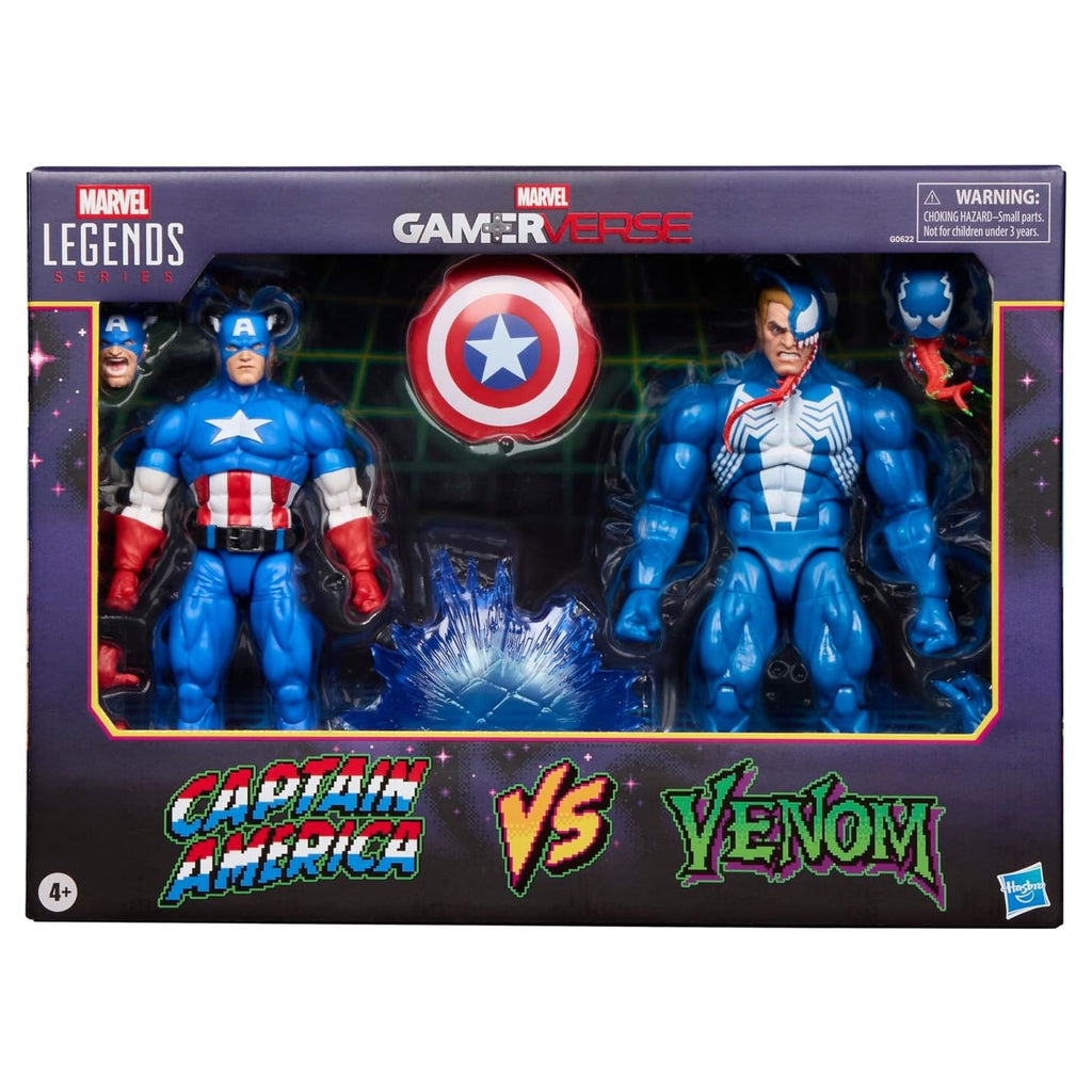 Marvel Legends Gamerverse Captain America vs. Venom 2 PACK