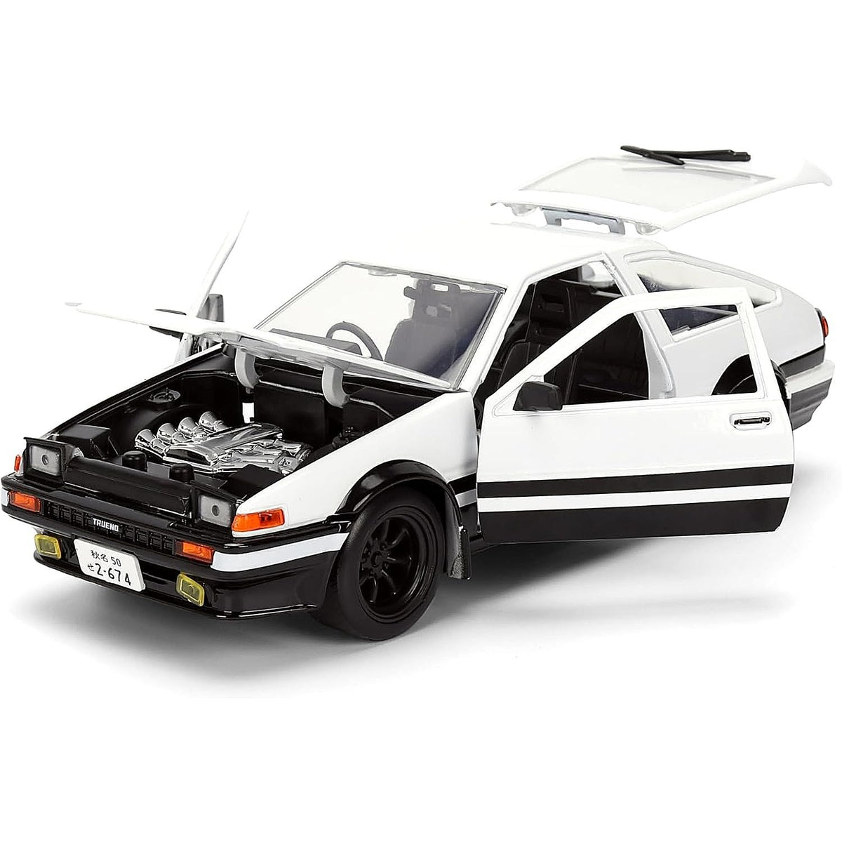 Auto Escala de Metal 1-24 Initial D 1986 Toyota Trueno AE86