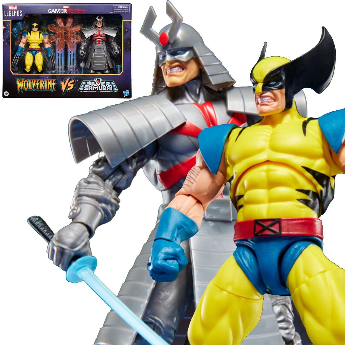Marvel Legends Gamerverse Wolverine vs Silver Samurai 2 PACK