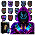 Máscara + Guantes LED con Detección gestos para Halloween
