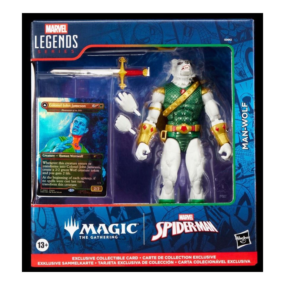 Marvel Legends Man-Wolf con Card Magic