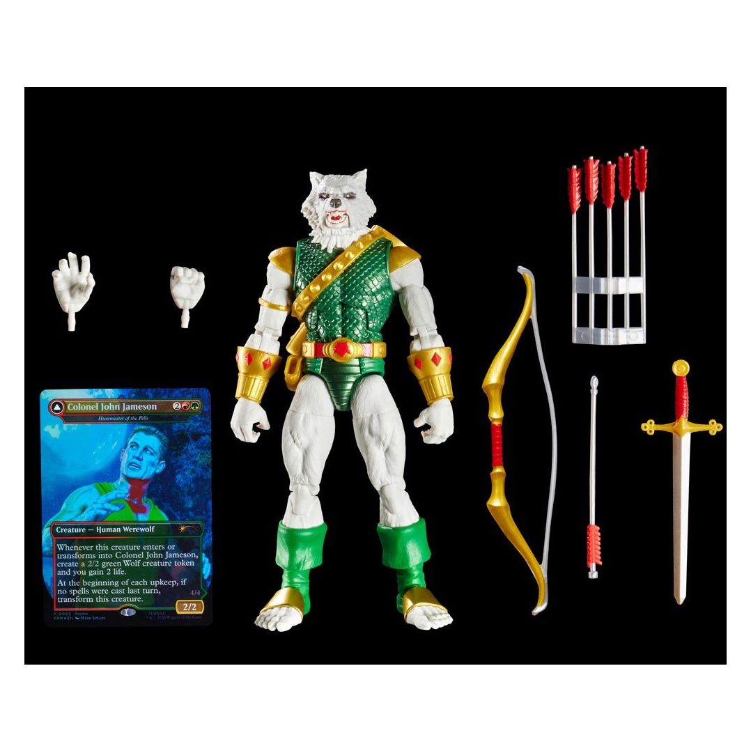 Marvel Legends Man-Wolf con Card Magic