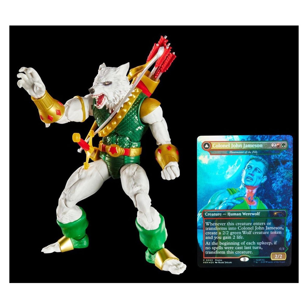 Marvel Legends Man-Wolf con Card Magic