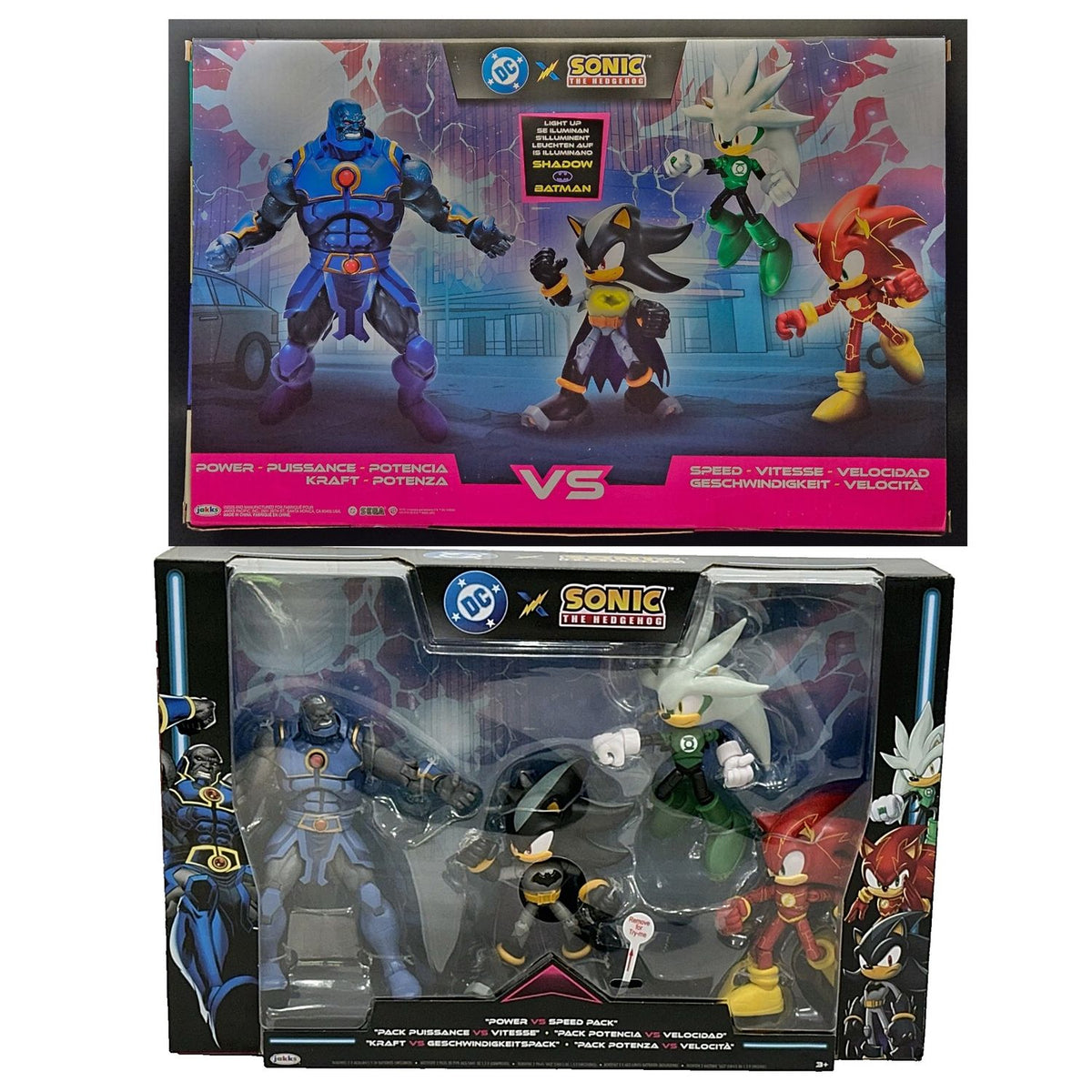 Pack DC x Sonic DarkSeid Flash Batman Shadow Linterna Verde