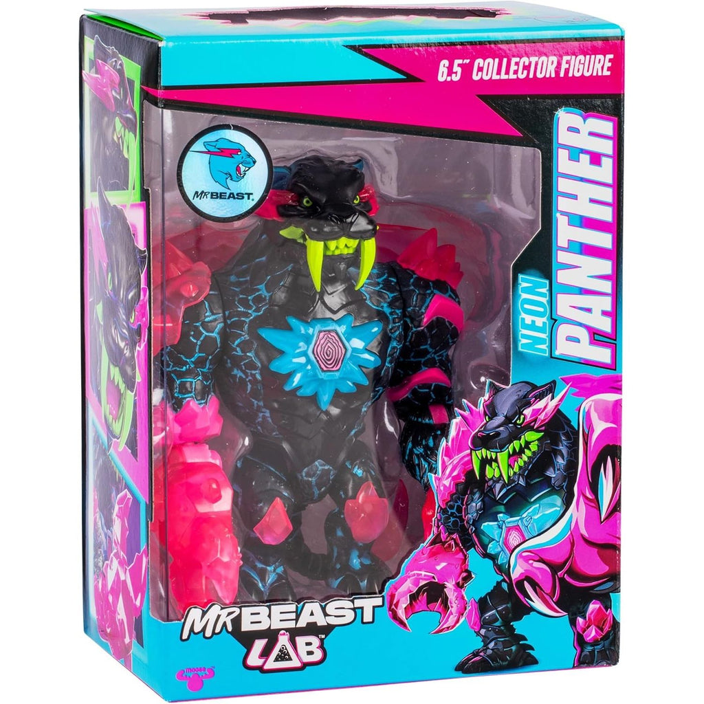 Figura Accion Pantera Neon Mr Beast Lab Apex Beast Panther