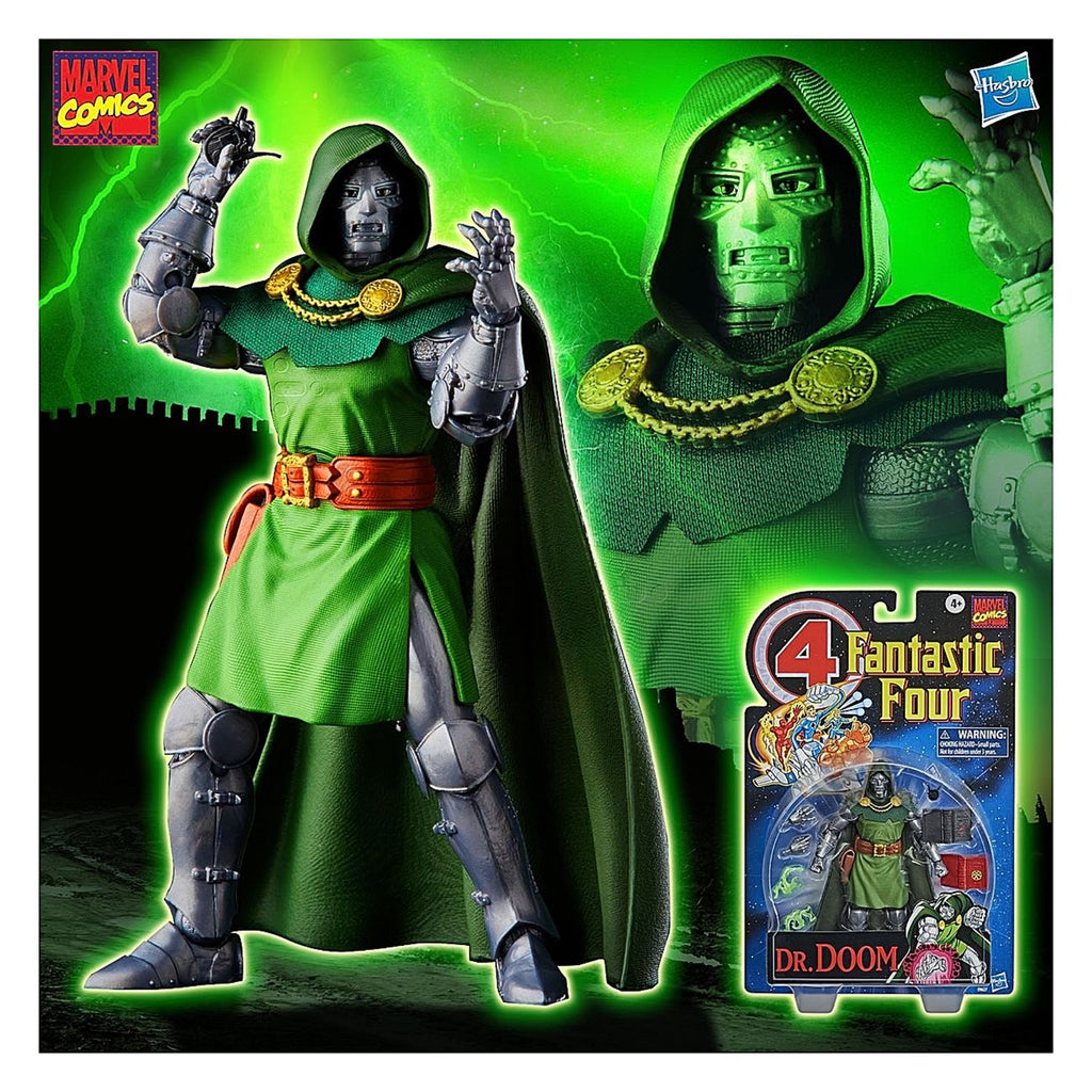 Los 4 Fantasticos Retro Marvel Legends Dr Doom