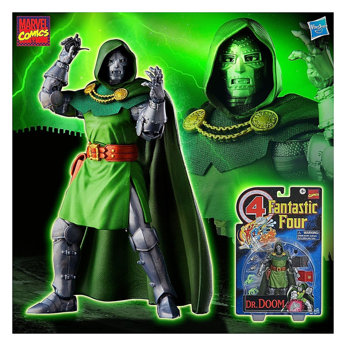 Los 4 Fantasticos Retro Marvel Legends Dr Doom